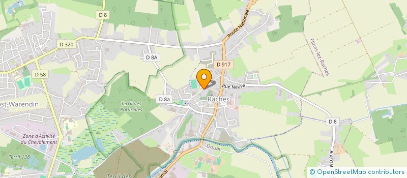 localisation de l'entreprise MADAME CATHERINE COSSART  RACHES