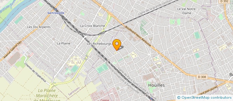 localisation de l'entreprise MADAME CATHERINE COUDERC  HOUILLES