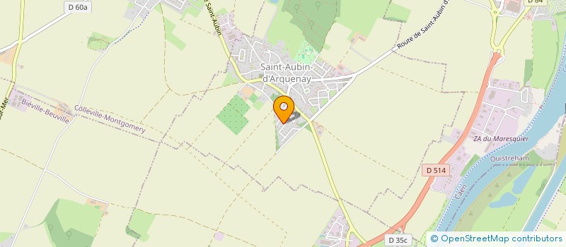 localisation de l'entreprise MADAME CATHERINE COUEFFE  SAINT-AUBIN-D'ARQUENAY