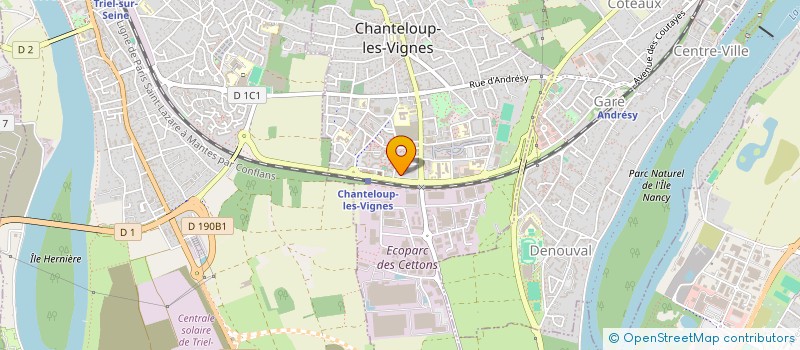 localisation de l'entreprise MADAME CATHERINE COURANT  CHANTELOUP-LES-VIGNES