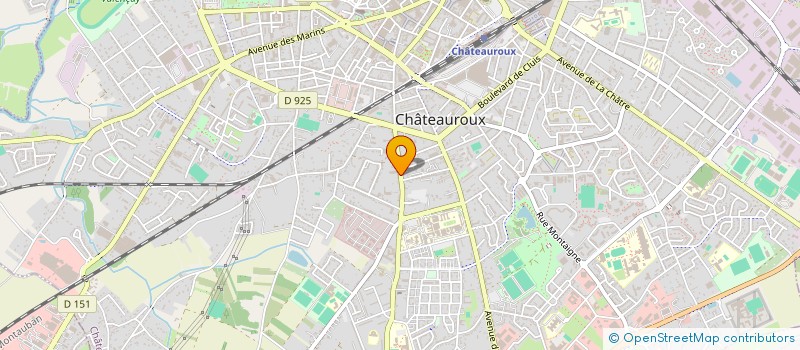 localisation de l'entreprise MADAME CATHERINE COURAUD à CHATEAUROUX