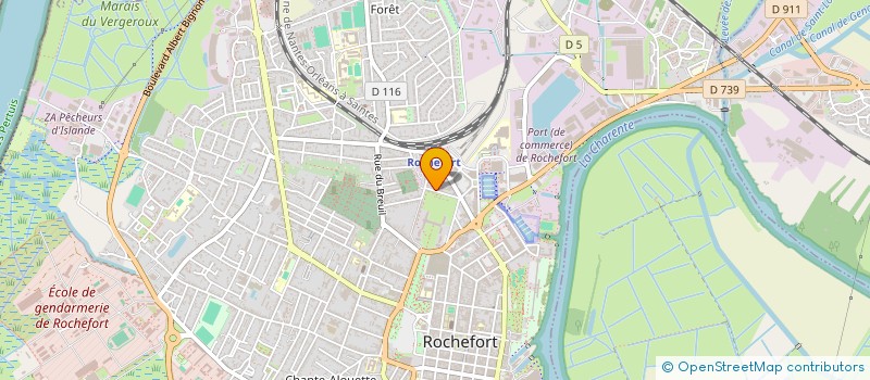 localisation de l'entreprise MADAME CATHERINE COURREGES  ROCHEFORT