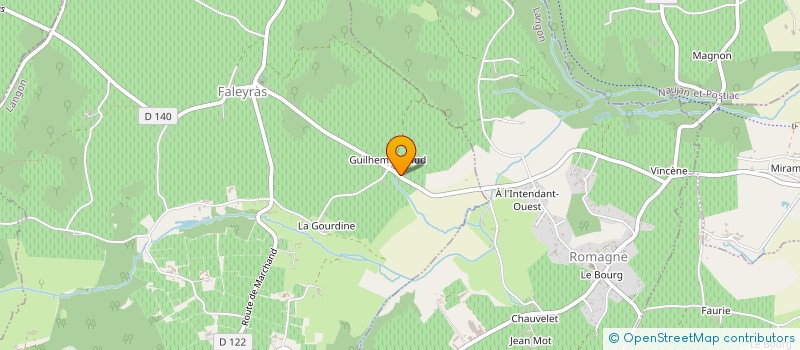 localisation de l'entreprise MADAME CATHERINE COUTELLIER  FALEYRAS