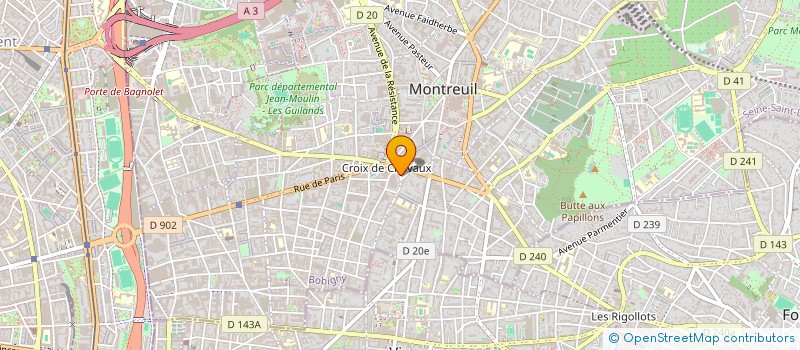 localisation de l'entreprise MADAME CATHERINE COUVREUR à MONTREUIL