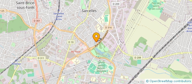 localisation de l'entreprise MADAME CATHERINE COZIC  SARCELLES