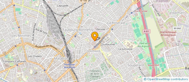 localisation de l'entreprise MADAME CATHERINE CRAPEZ à TOULOUSE