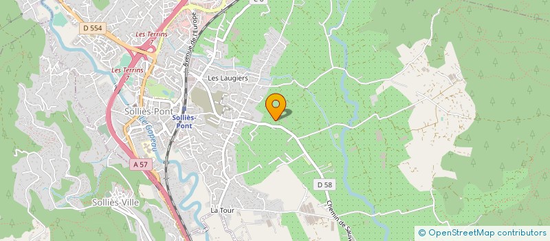 localisation de l'entreprise MADAME CATHERINE CREMIEU  SOLLIES-PONT