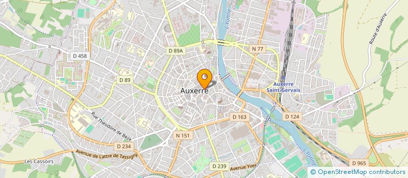 localisation de l'entreprise MADAME CATHERINE CREVOT à AUXERRE