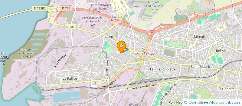 localisation de l'entreprise MADAME CATHERINE CROIZARD  LA ROCHELLE