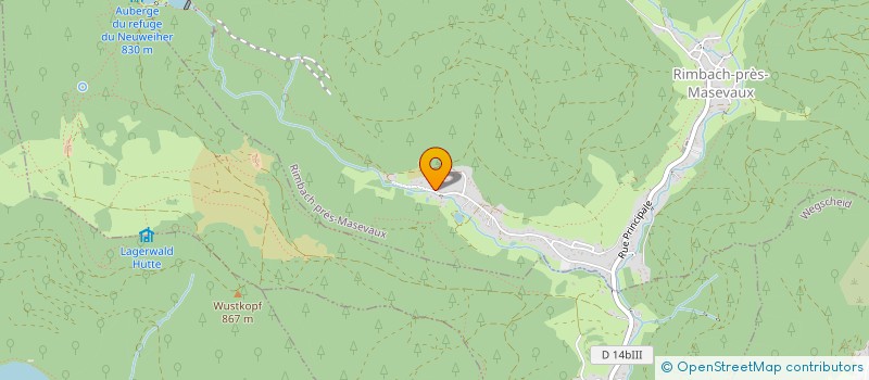 localisation de l'entreprise MADAME CATHERINE CRON  RIMBACH-PRES-MASEVAUX