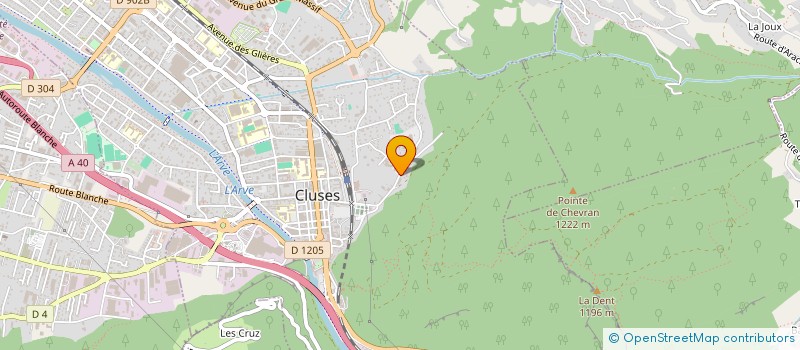 localisation de l'entreprise MADAME CATHERINE CROUZET  CLUSES