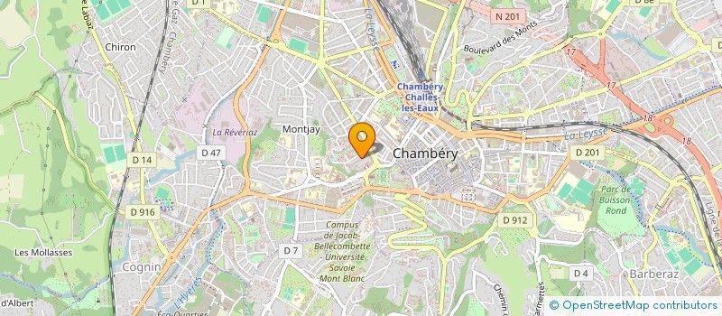 localisation de l'entreprise MADAME CATHERINE CUDEL  CHAMBERY