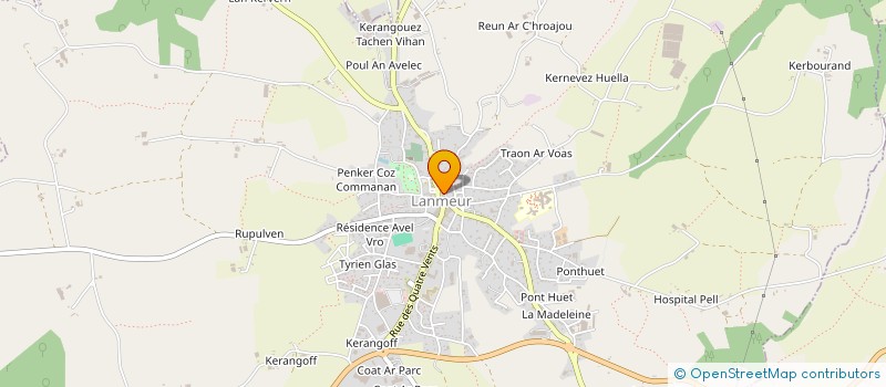 localisation de l'entreprise MADAME CATHERINE CUDENNEC  LANMEUR