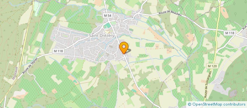 localisation de l'entreprise MADAME CATHERINE CUILLERET  SAINT-DREZERY