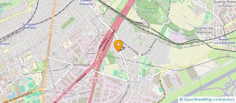 localisation de l'entreprise MADAME CATHERINE DAGONNEAU  WISSOUS