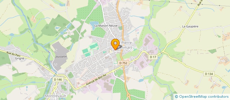 localisation de l'entreprise MADAME CATHERINE DALLIBERT à MONTREVAULT-SUR-EVRE
