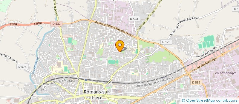 localisation de l'entreprise MADAME CATHERINE DANIEL à ROMANS-SUR-ISERE