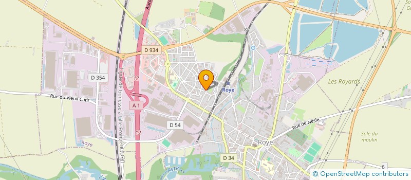 localisation de l'entreprise MADAME CATHERINE DAUBAS  ROYE