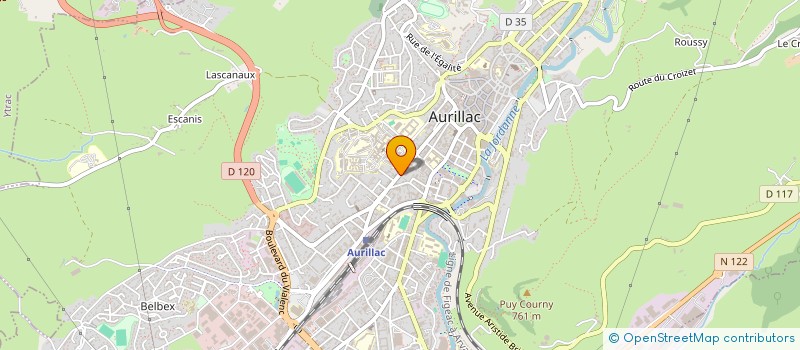 localisation de l'entreprise MADAME CATHERINE DAUMAR à AURILLAC