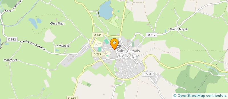 localisation de l'entreprise MADAME CATHERINE DAUSCHER à SAINT-GERVAIS-D'AUVERGNE