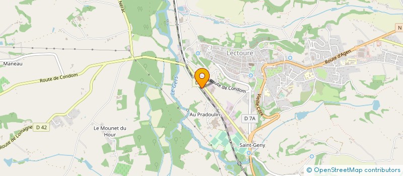 localisation de l'entreprise MADAME CATHERINE DAVASSE  SAINT-CLAR