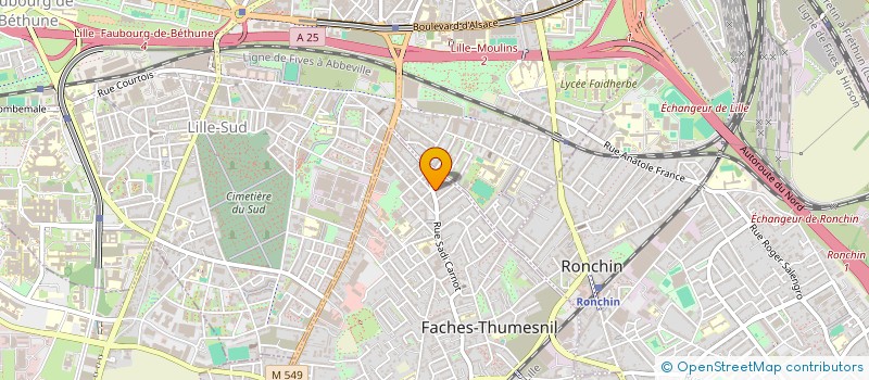 localisation de l'entreprise MADAME CATHERINE DE DECKER  FACHES-THUMESNIL