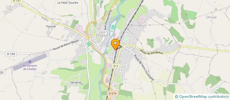 localisation de l'entreprise MADAME CATHERINE DE GAYE à CHALAIS