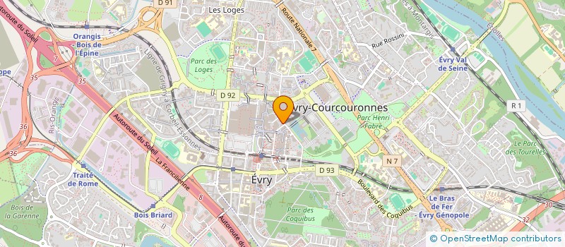 localisation de l'entreprise MADAME CATHERINE DE KOUCHKOVSKY  EVRY-COURCOURONNES