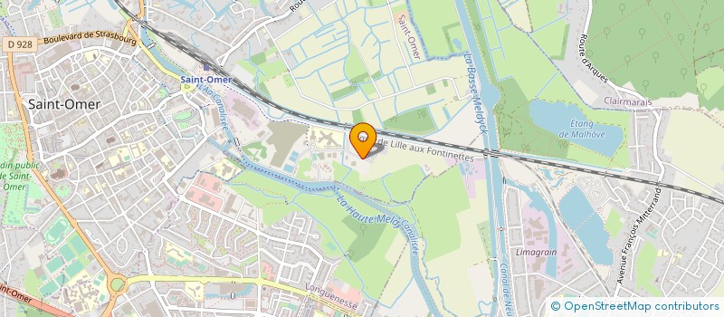 localisation de l'entreprise MADAME CATHERINE DEBLONDE  SAINT OMER