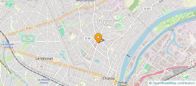 localisation de l'entreprise MADAME CATHERINE DEBONLIER  CHATOU