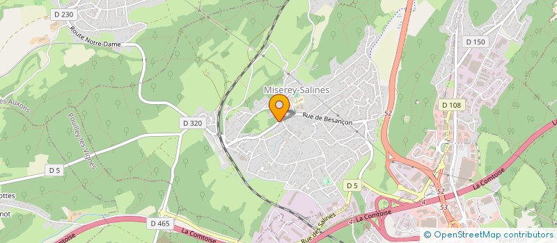 localisation de l'entreprise MADAME CATHERINE DEBU  MISEREY SALINES