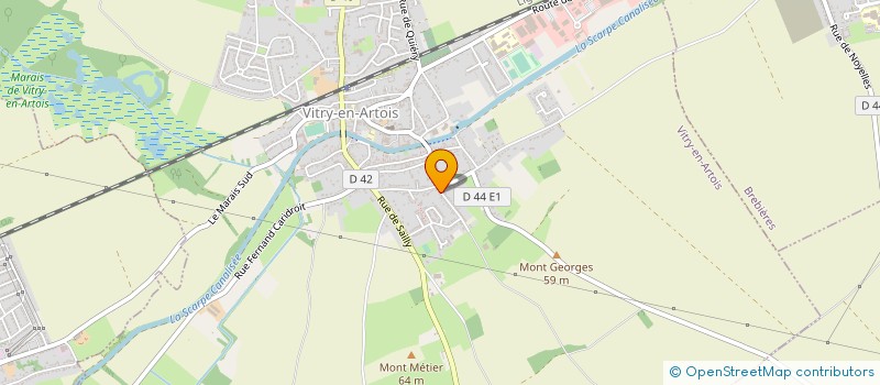 localisation de l'entreprise MADAME CATHERINE DELBE  VITRY-EN-ARTOIS