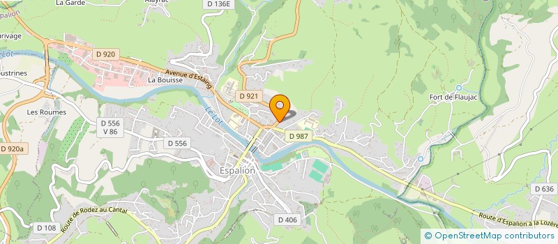 localisation de l'entreprise MADAME CATHERINE DELGADO  ESPALION