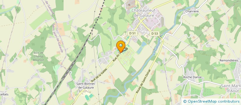 localisation de l'entreprise MADAME CATHERINE DELMAS  CHATEAUNEUF-DE-GALAURE