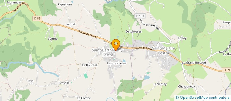 localisation de l'entreprise MADAME CATHERINE DELVAUX  SAINT-BARTHELEMY-LESTRA