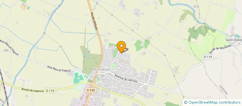 localisation de l'entreprise MADAME CATHERINE DEMONET  MONTELIER