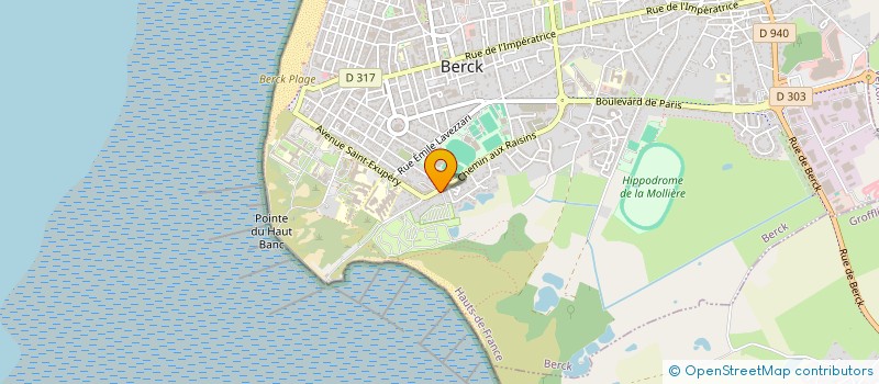 localisation de l'entreprise MADAME CATHERINE DEPRAETERE  BERCK