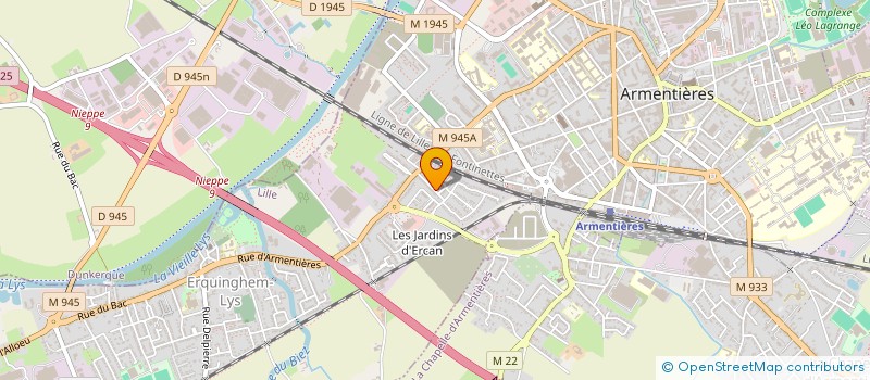 localisation de l'entreprise MADAME CATHERINE DEQUEKER  ERQUINGHEM-LYS