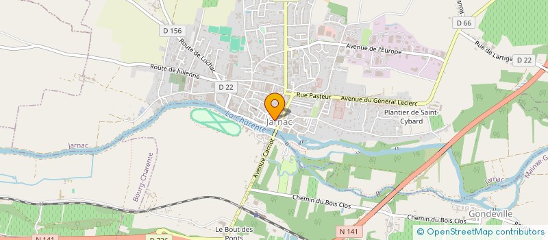 localisation de l'entreprise MADAME CATHERINE DERNET à JARNAC