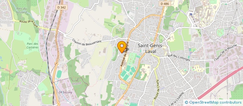 localisation de l'entreprise MADAME CATHERINE DEROIN  SAINT-GENIS-LAVAL