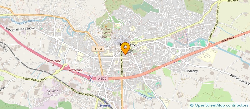 localisation de l'entreprise MADAME CATHERINE DESBAMAT  HYERES