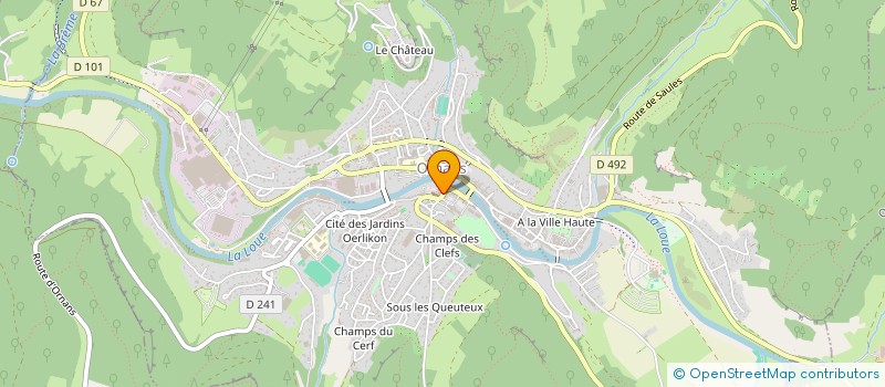 localisation de l'entreprise MADAME CATHERINE DESBIEZ-PIAT à ORNANS