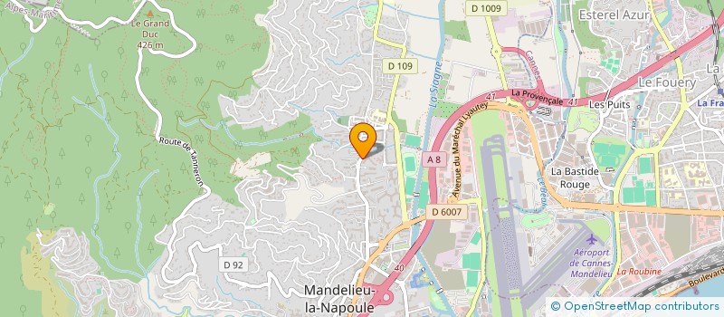 localisation de l'entreprise MADAME CATHERINE DESCAMPS  MANDELIEU-LA-NAPOULE