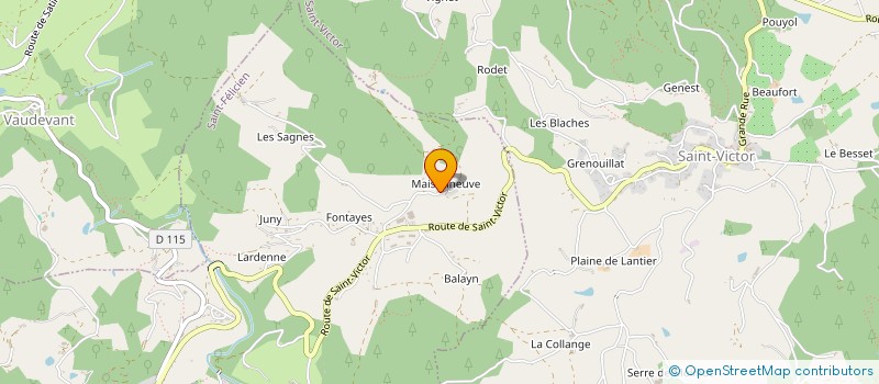 localisation de l'entreprise MADAME CATHERINE DESMARTIN  SAINT-VICTOR