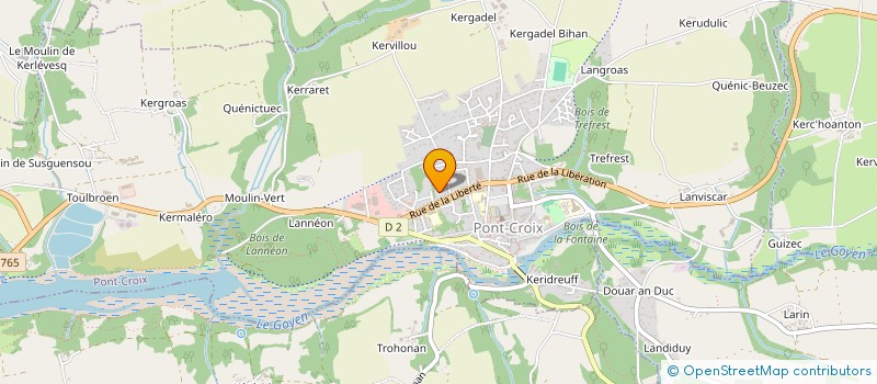 localisation de l'entreprise MADAME CATHERINE DEUFF  PONT-CROIX