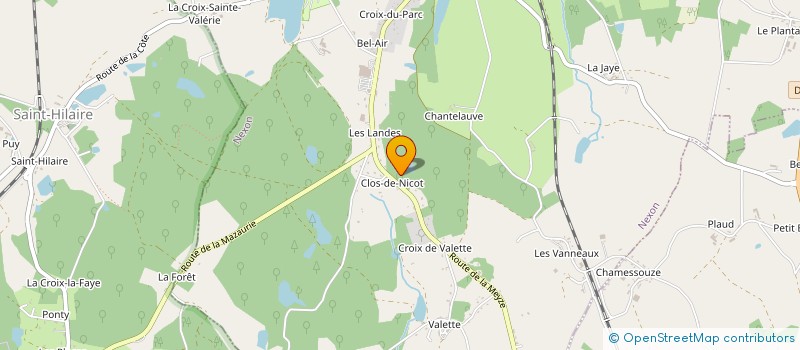 localisation de l'entreprise MADAME CATHERINE DEVEAUTOUR  NEXON