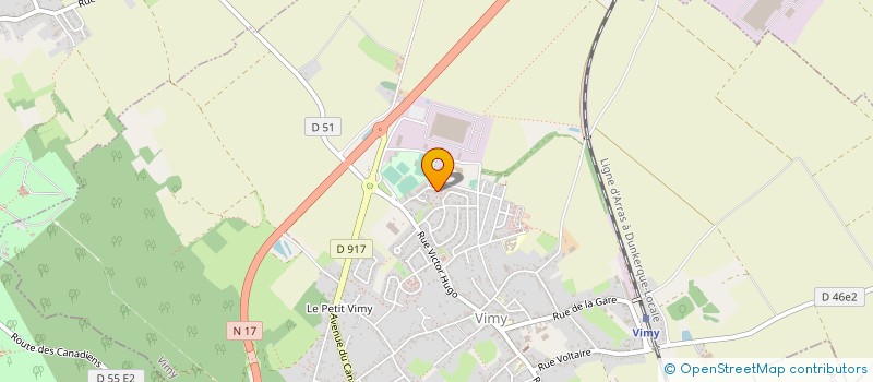 localisation de l'entreprise MADAME CATHERINE DHONDT  VIMY