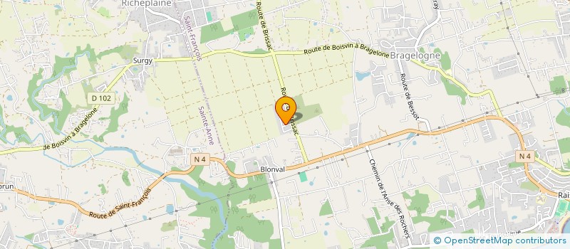 localisation de l'entreprise MADAME CATHERINE DIOUGO  SAINT-FRANCOIS