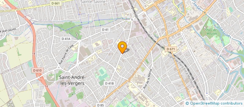 localisation de l'entreprise MADAME CATHERINE DIRAND  SAINT-ANDRE-LES-VERGERS