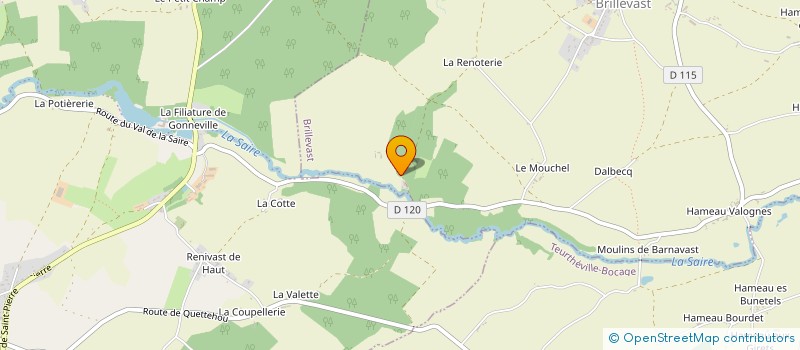 localisation de l'entreprise MADAME CATHERINE DODEMAN  BRILLEVAST